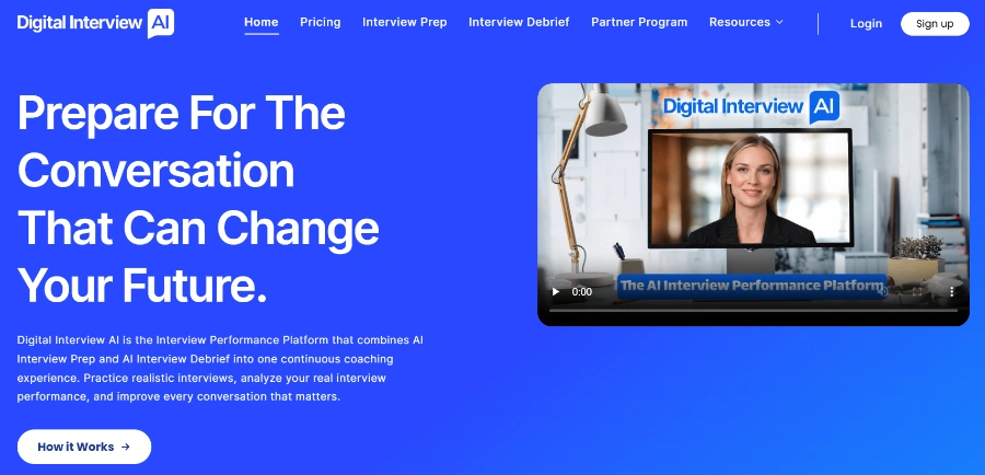 Digital Interview AI product preview