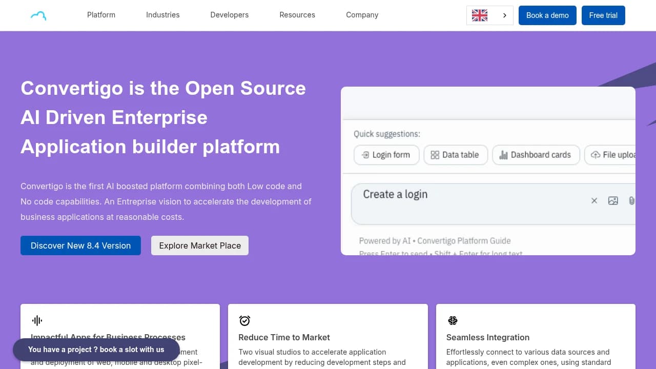 Convertigo product interface