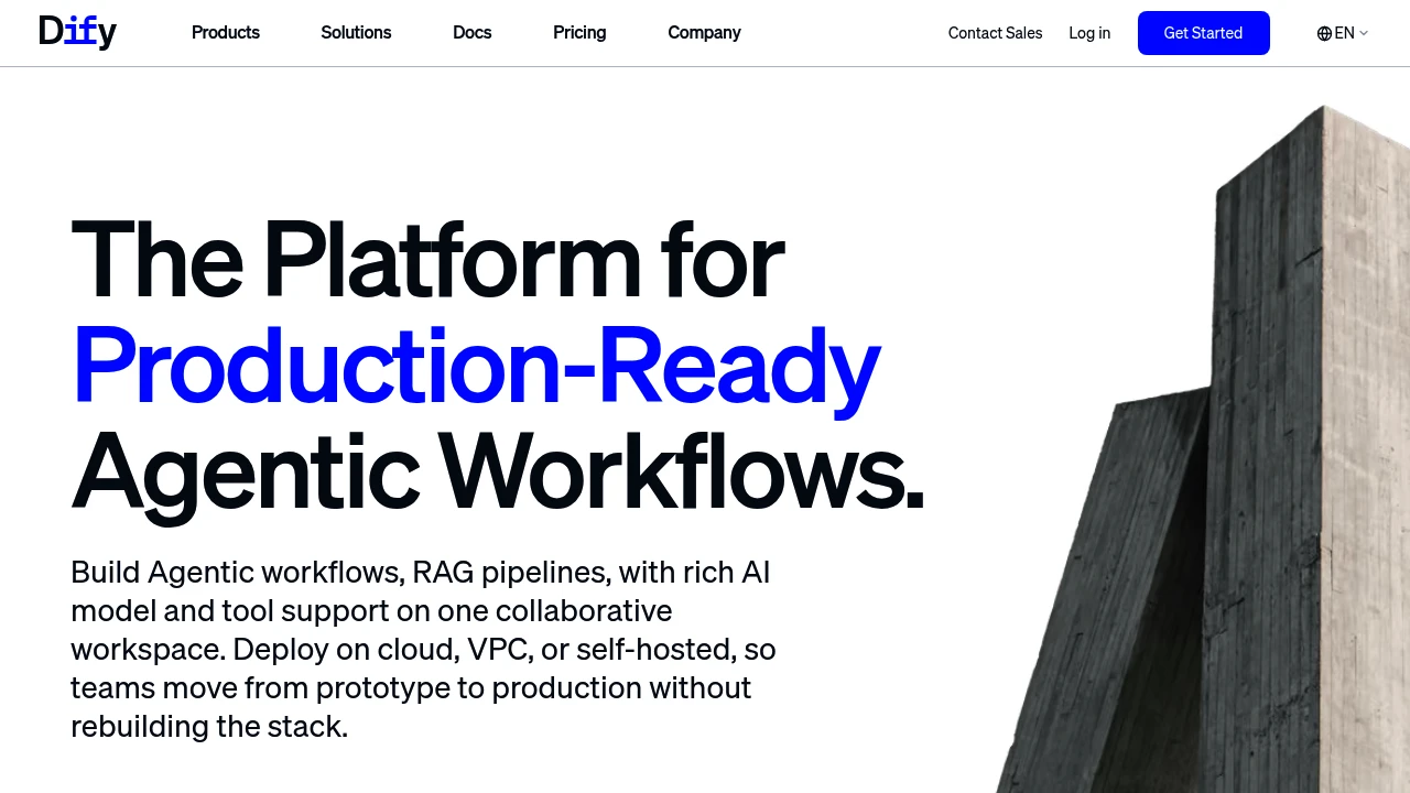 Dify product preview