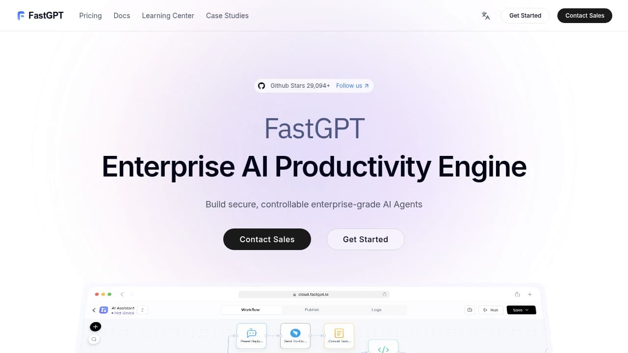 FastGPT product interface