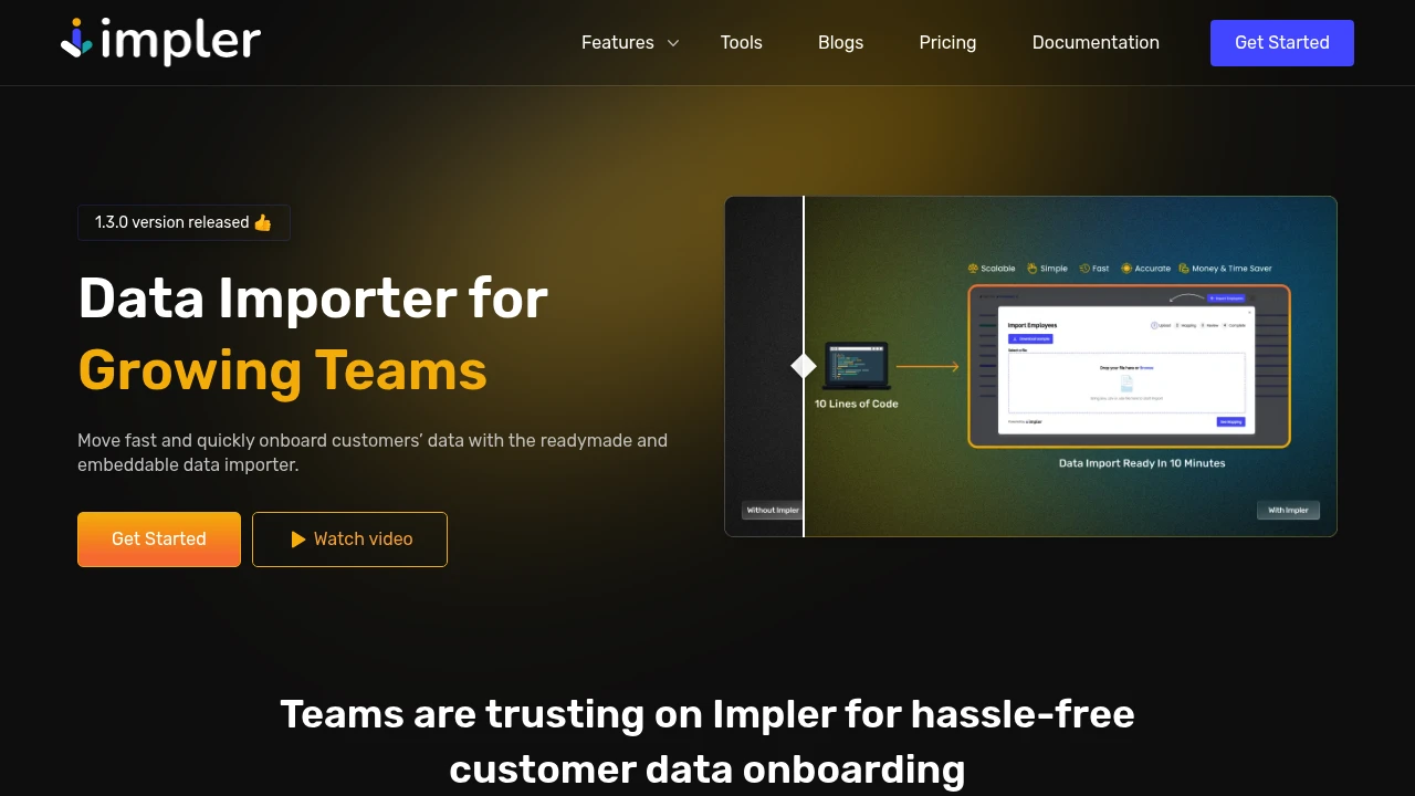 Impler product interface
