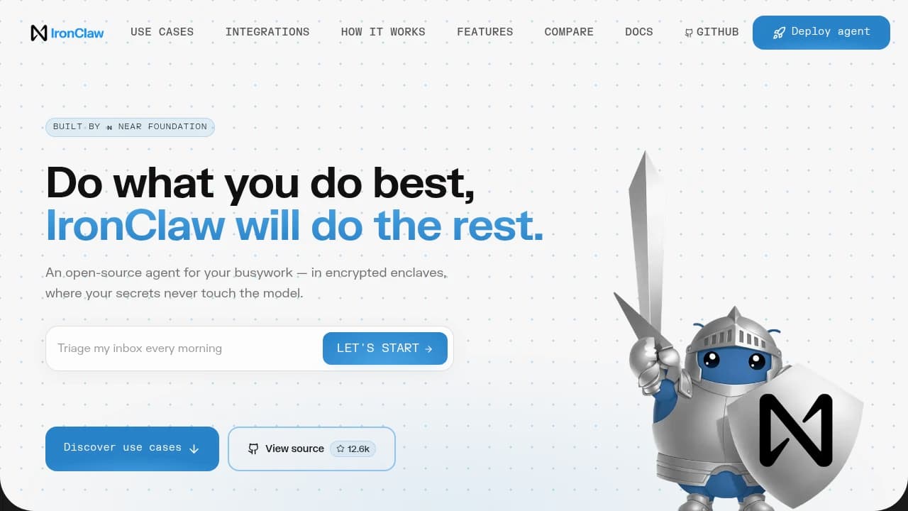 IronClaw product interface