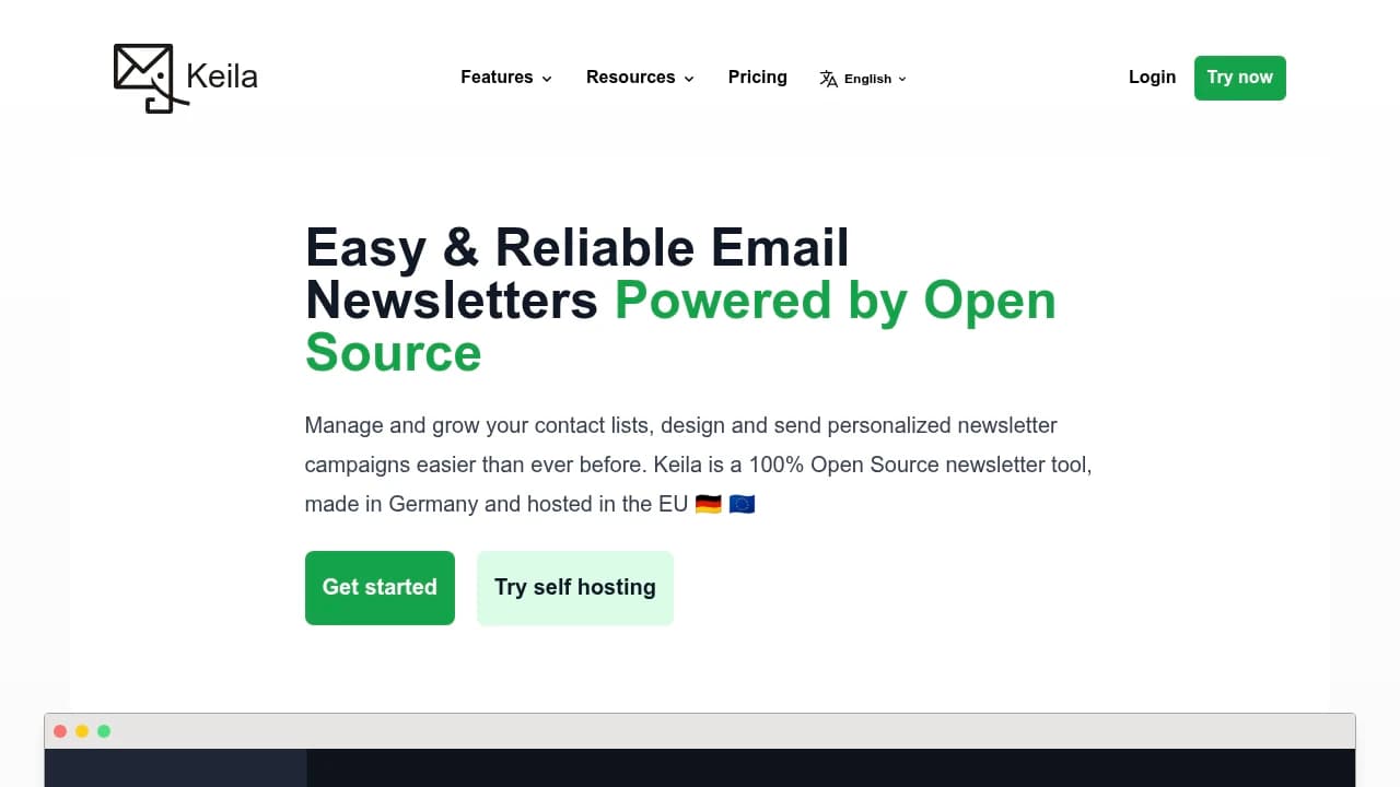 Keila product interface