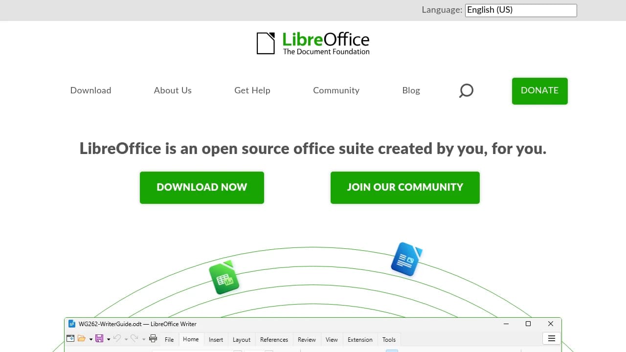 LibreOffice product website