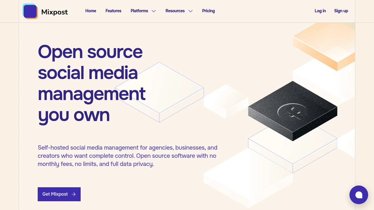 Mixpost product interface