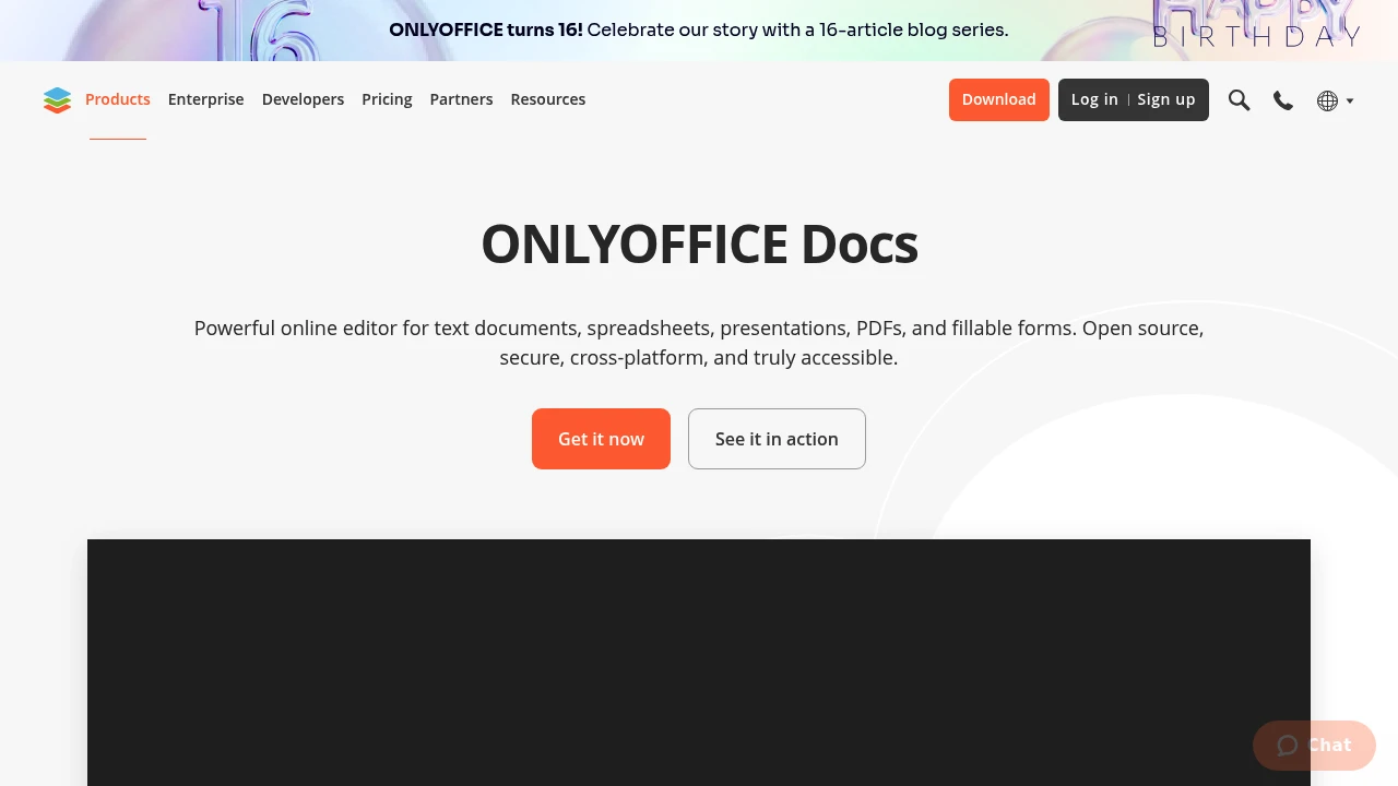 ONLYOFFICE Docs product interface