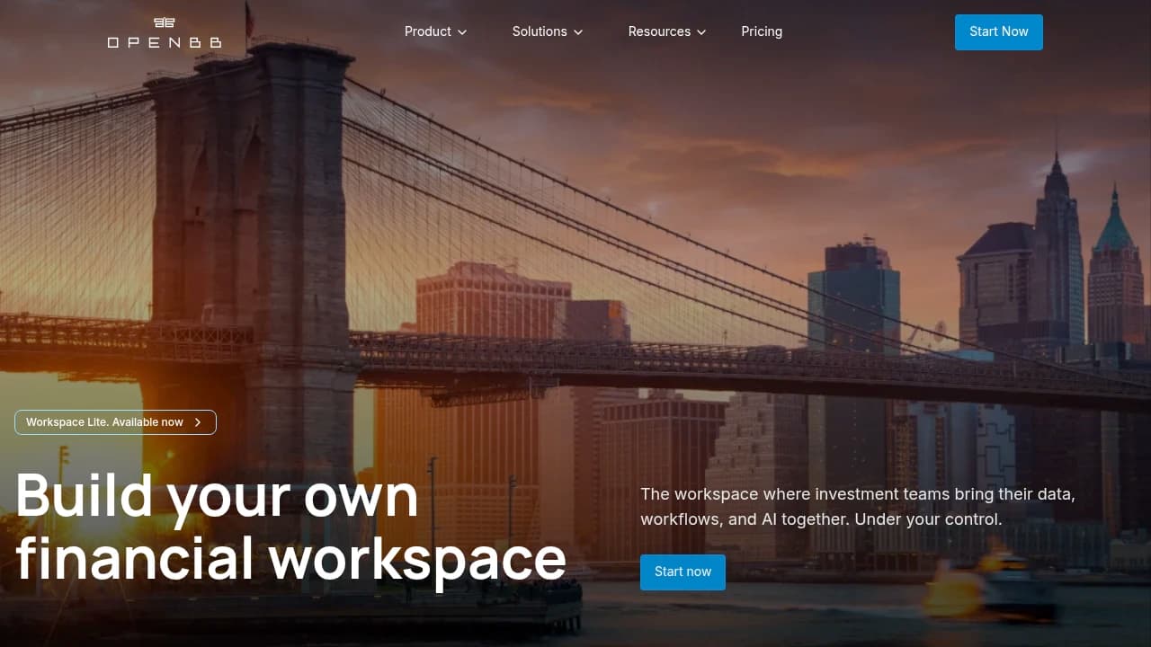 OpenBB product interface