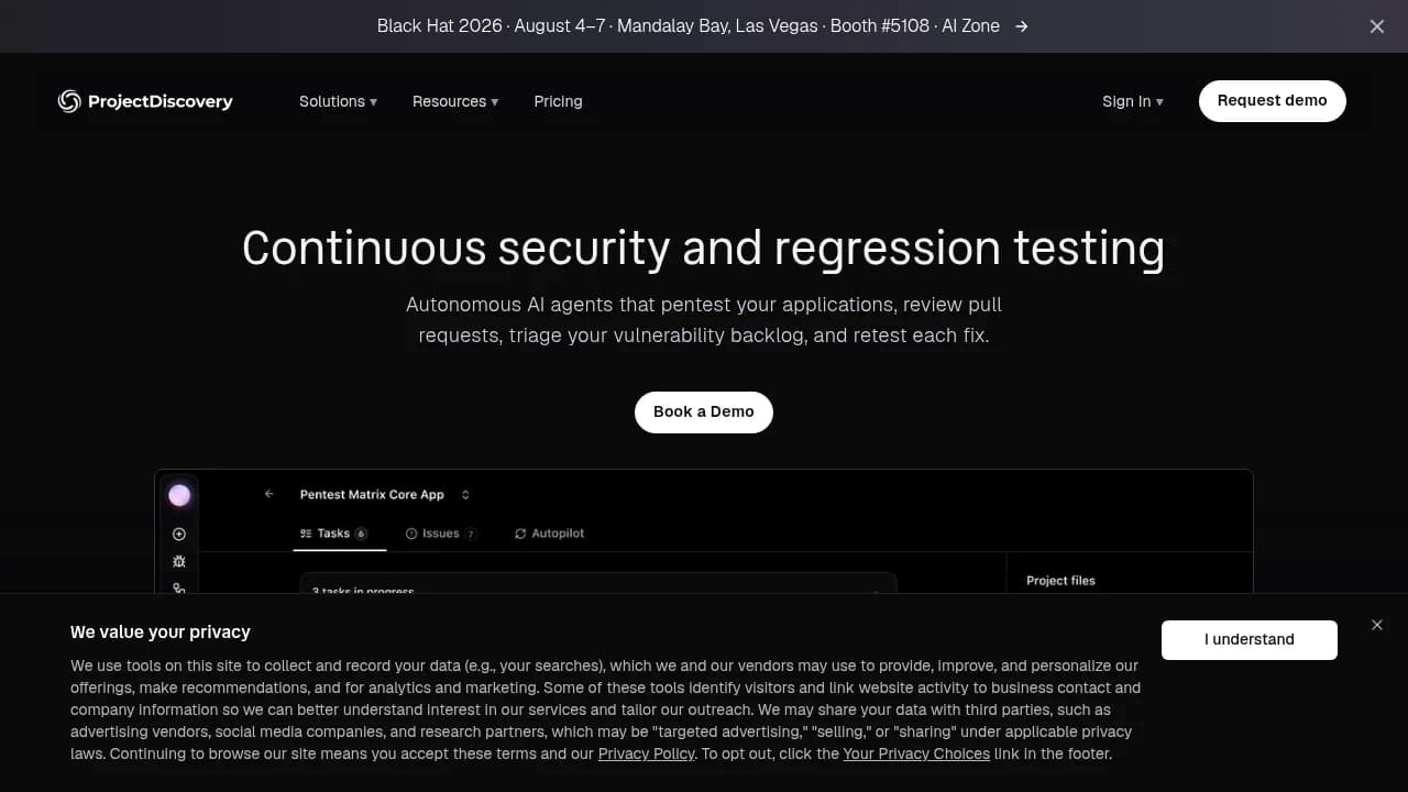 ProjectDiscovery product interface