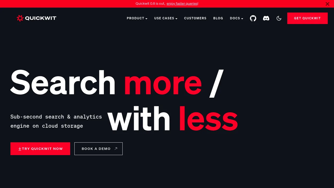 Quickwit product interface