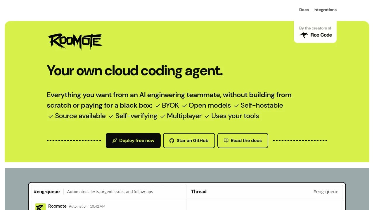 Roomote product interface