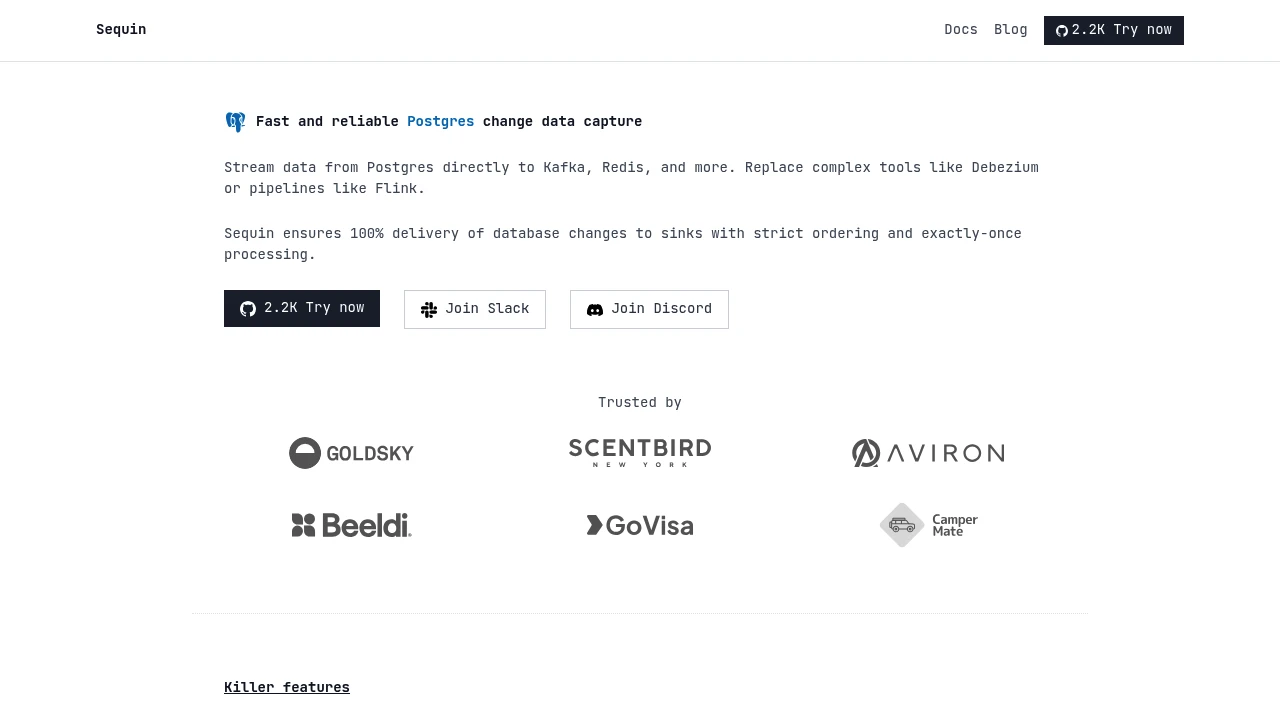 Sequin product interface