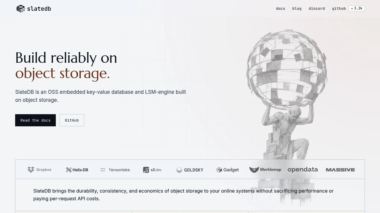SlateDB product interface