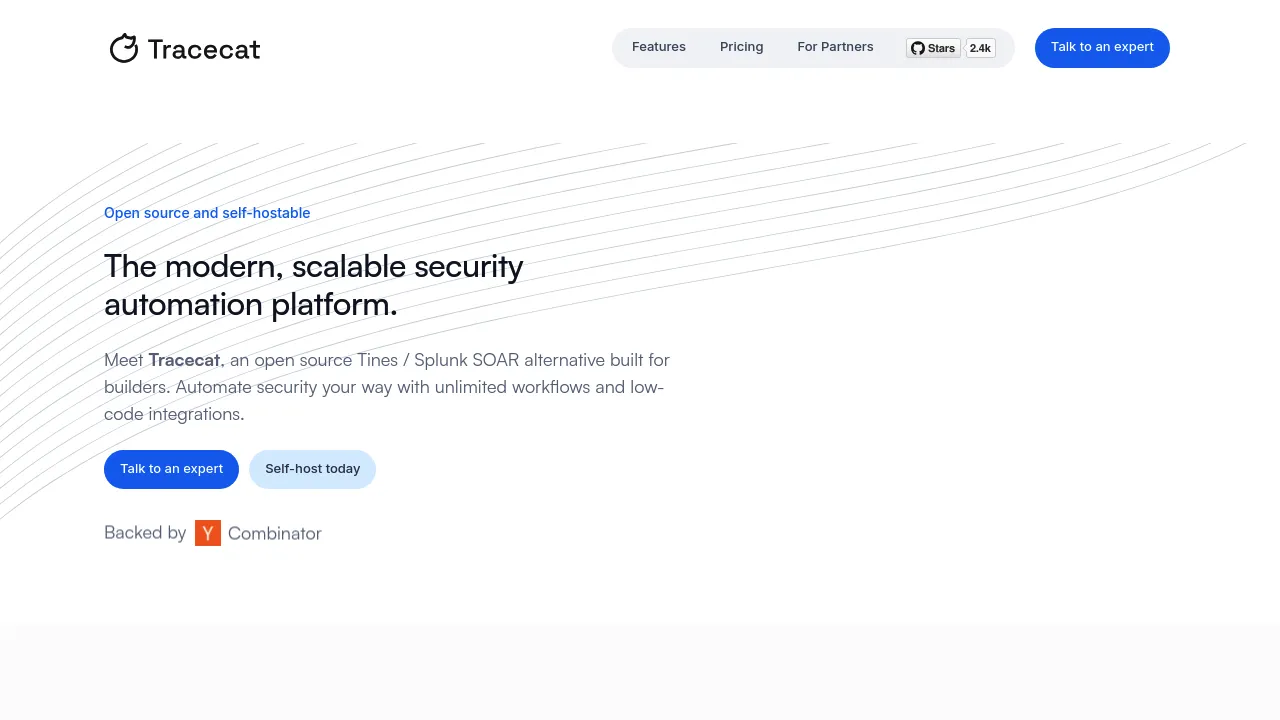 Tracecat product interface