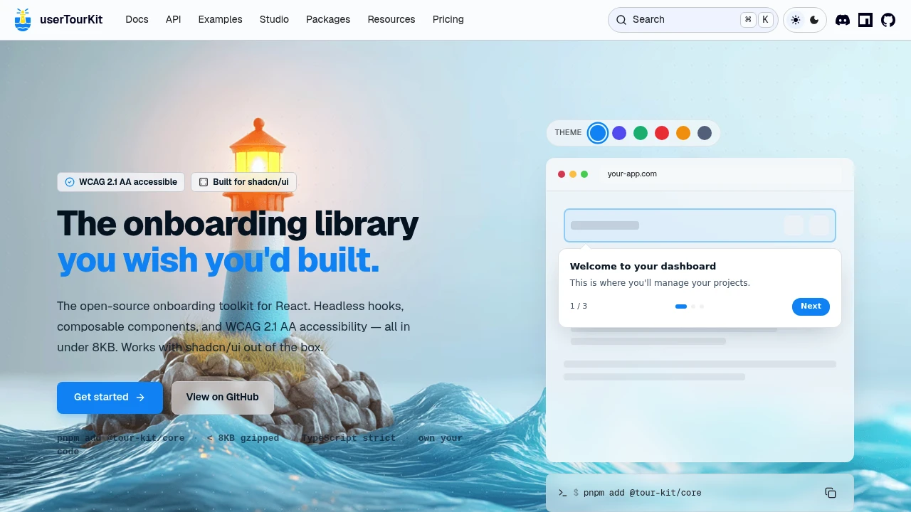 UserTourKit product interface