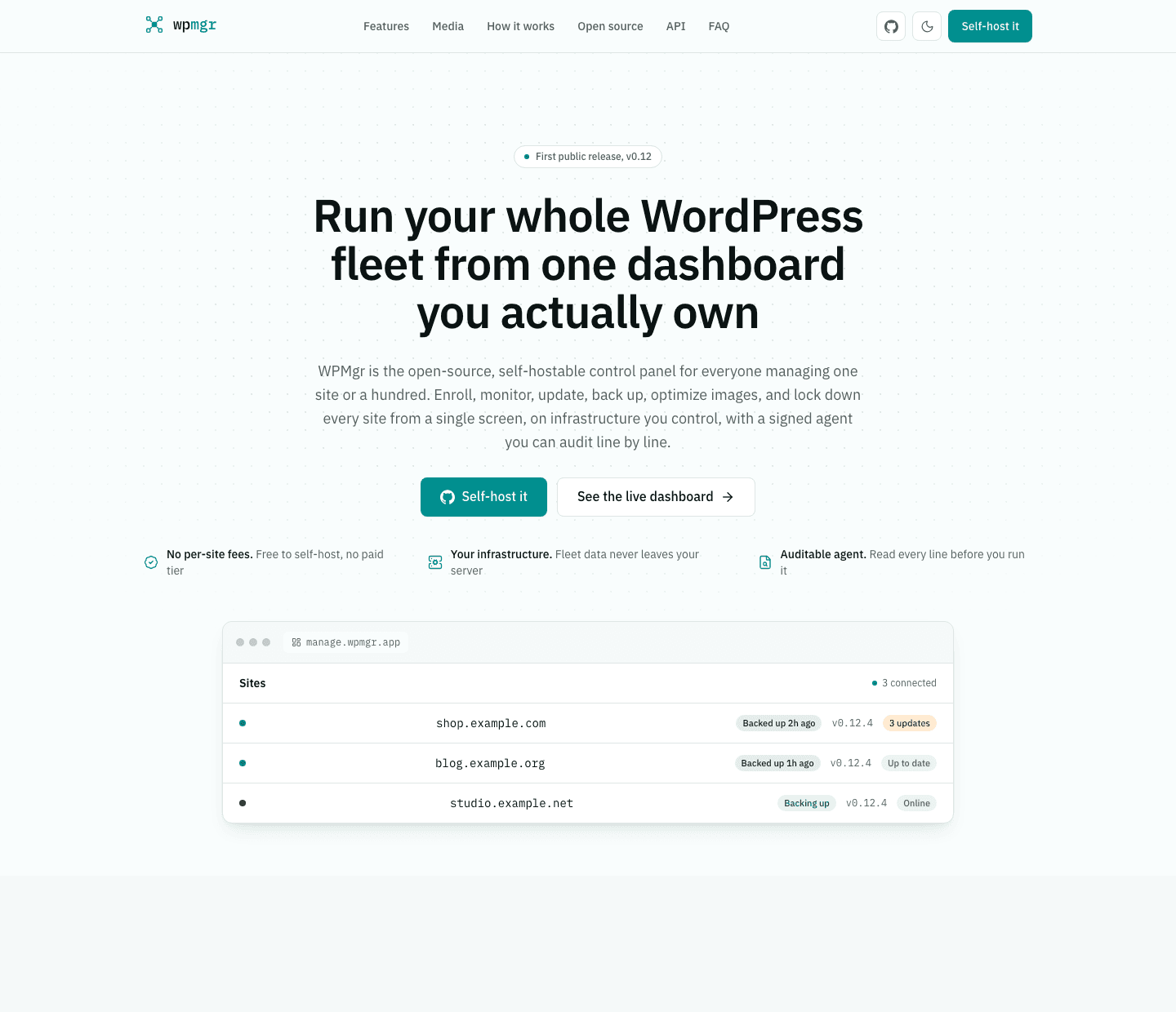 WPMgr product preview
