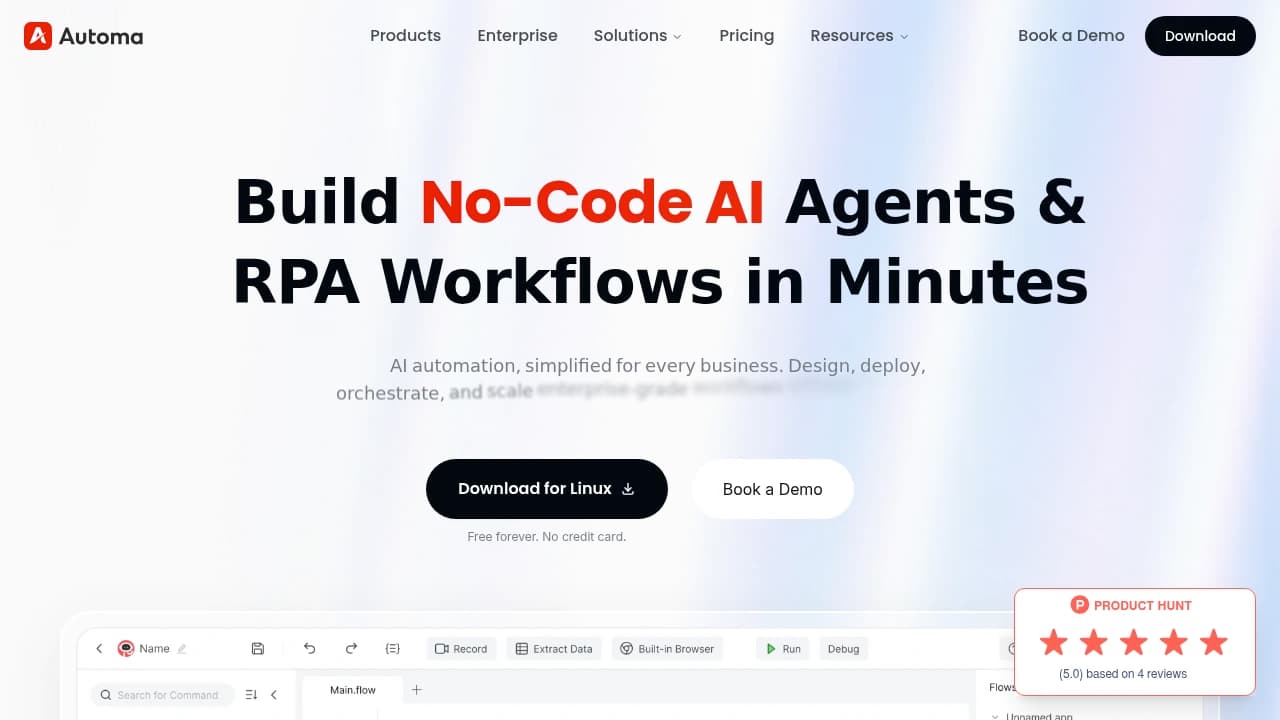 Automa product interface