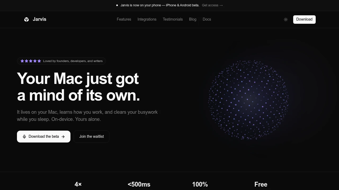 Jarvis product preview