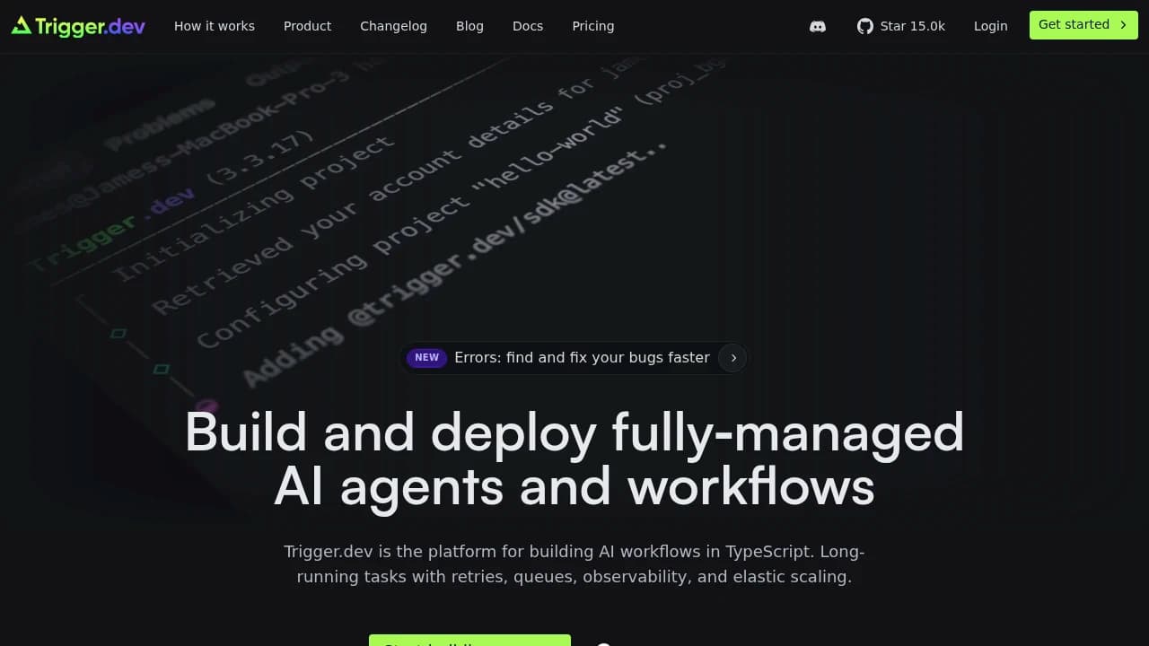 Trigger product interface