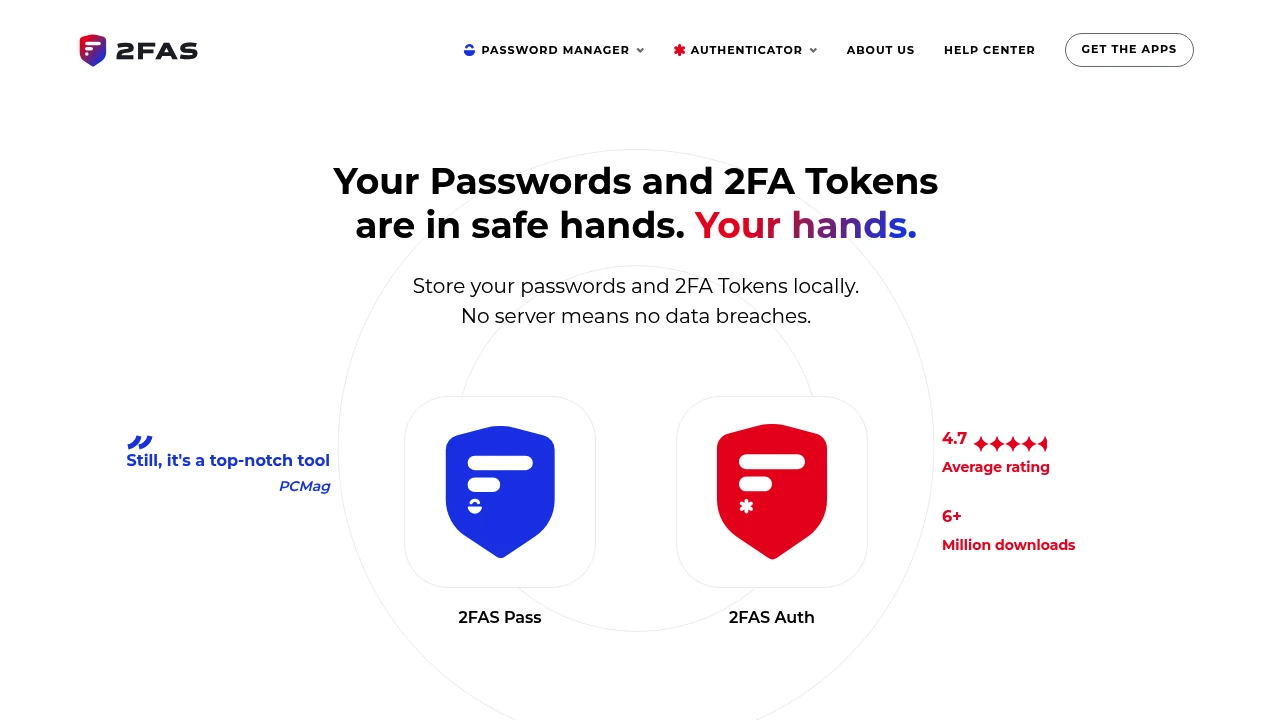 2FAS product interface