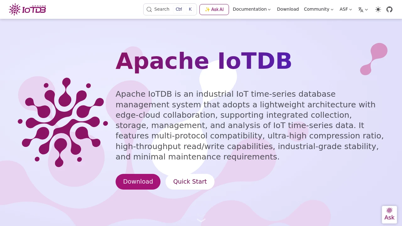 Apache IoTDB product interface
