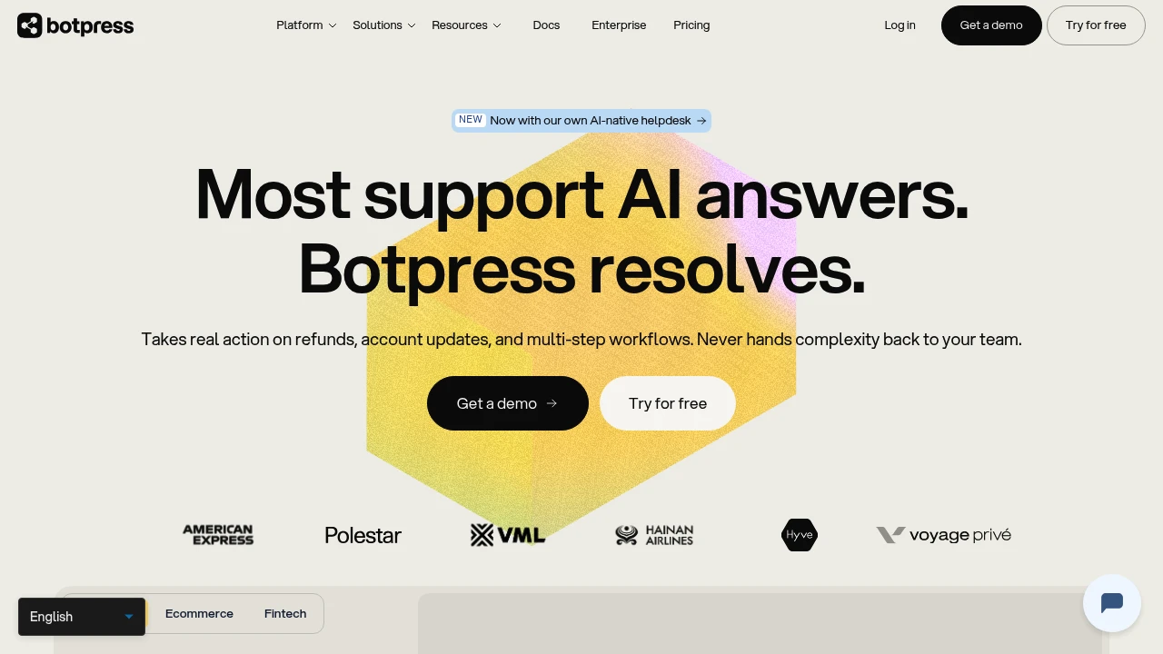 Botpress product interface
