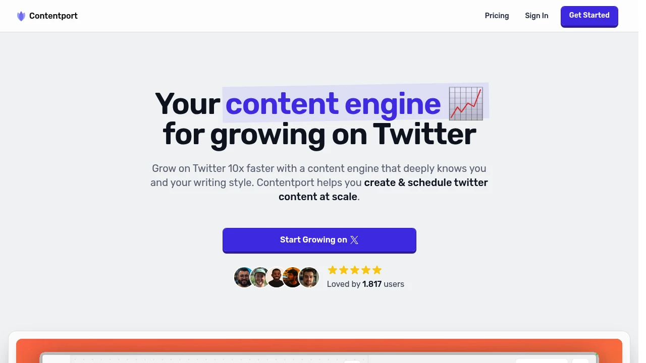 Contentport product interface