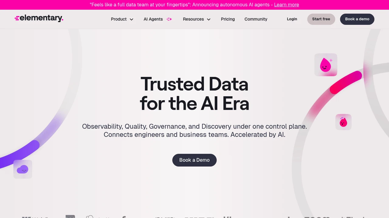 Elementary Data product interface