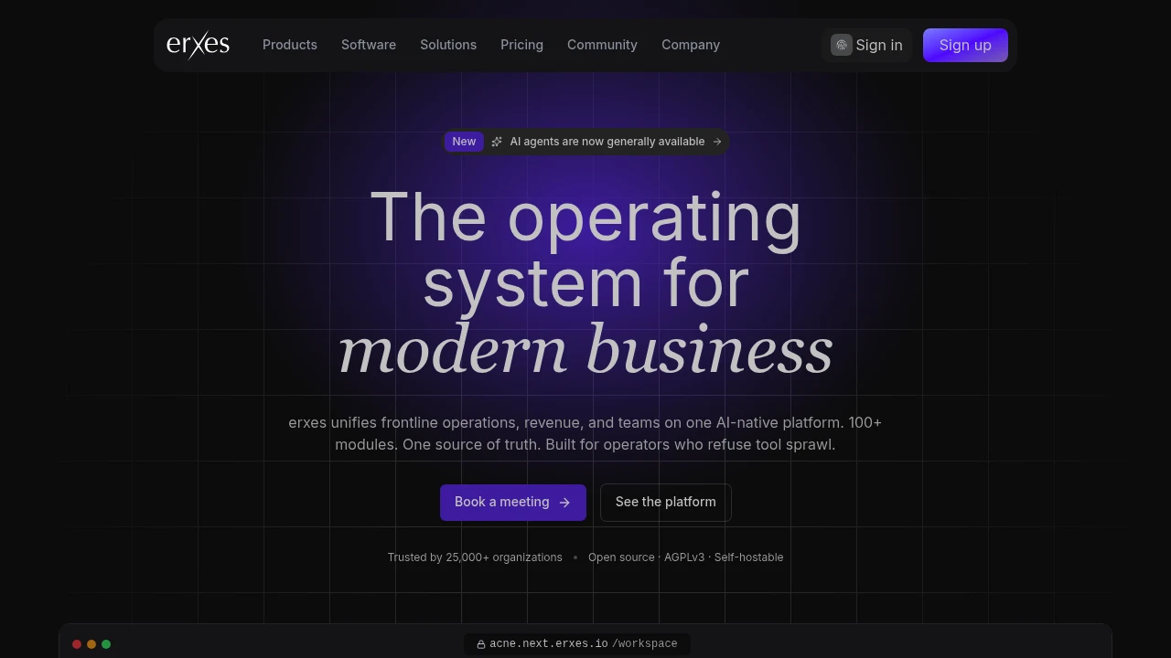 Erxes product interface