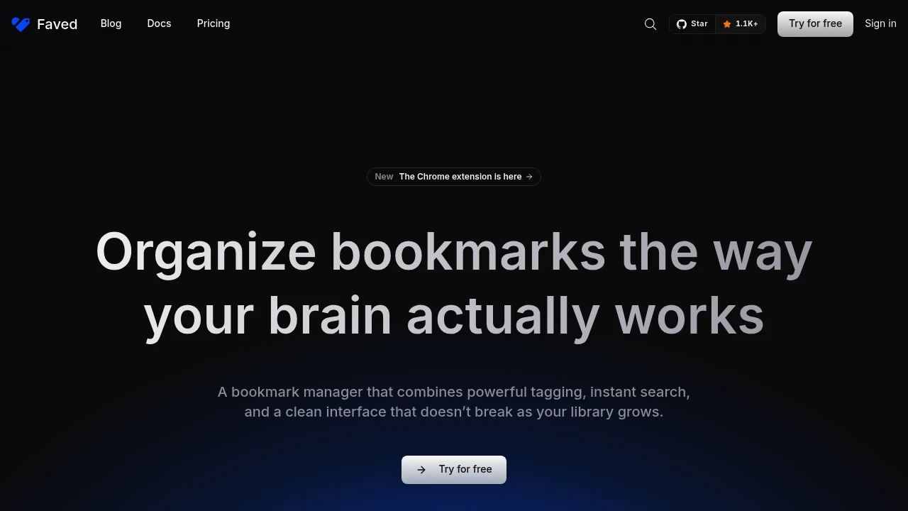 Faved product interface