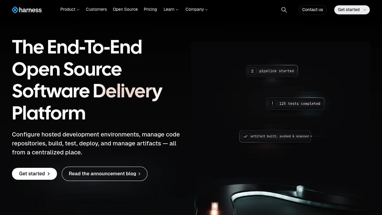 Harness product interface