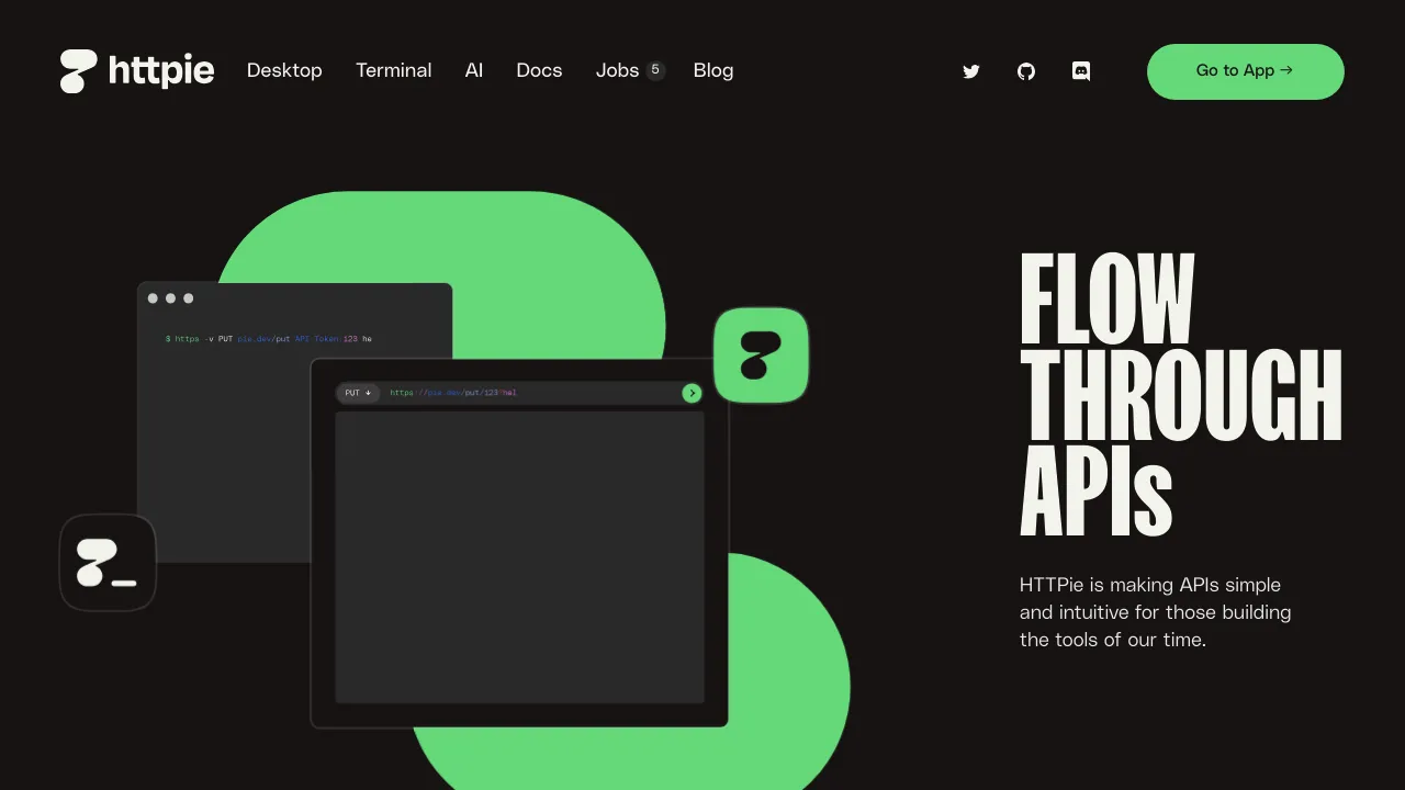 HTTPie product interface