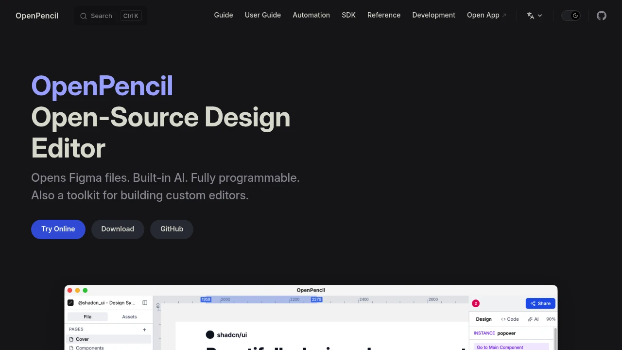 OpenPencil product interface