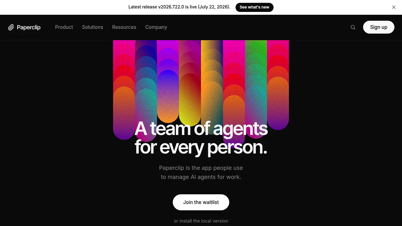Paperclip product interface
