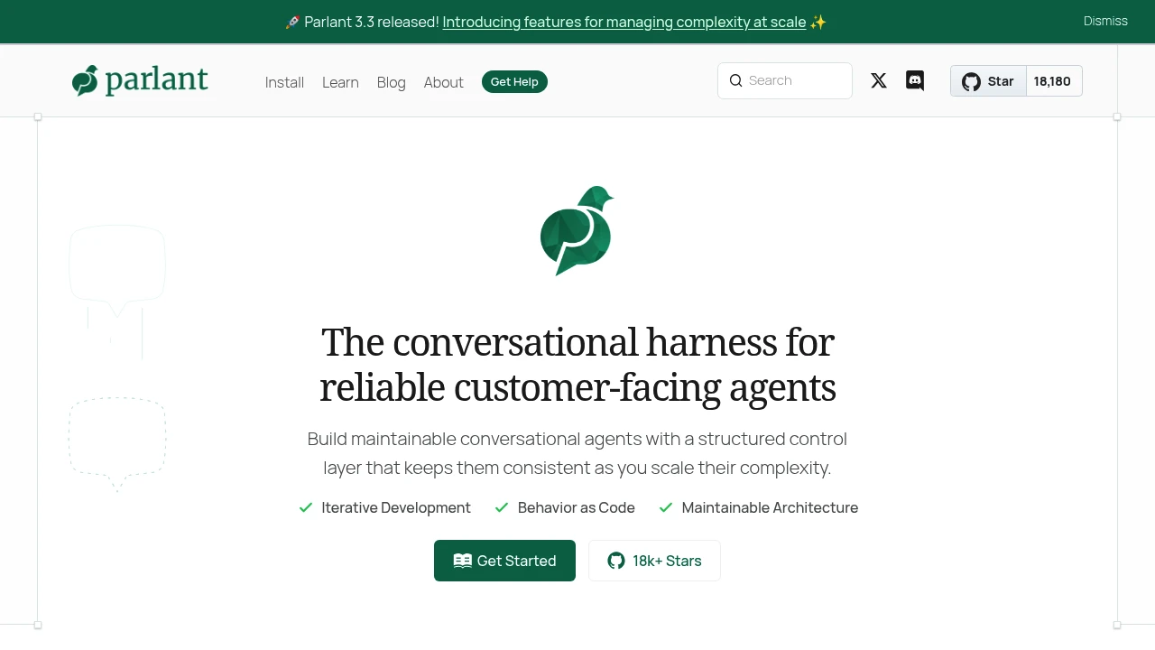 Parlant product interface