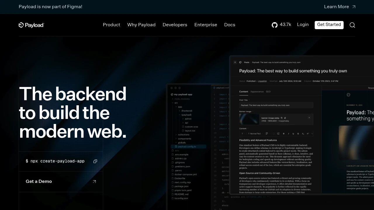 Payload product interface