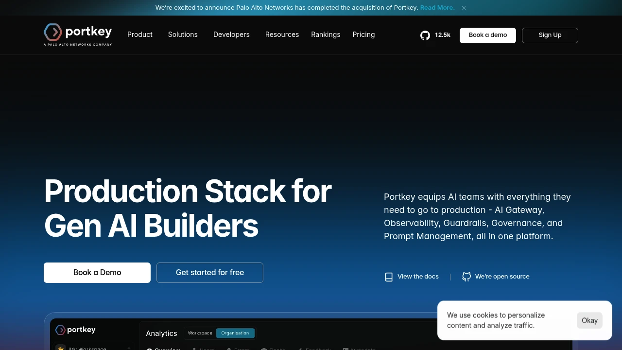 Portkey AI Gateway product interface