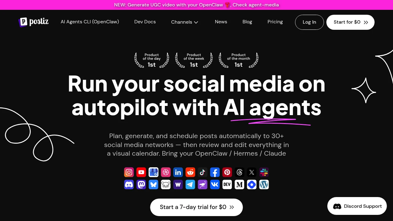 Postiz product interface