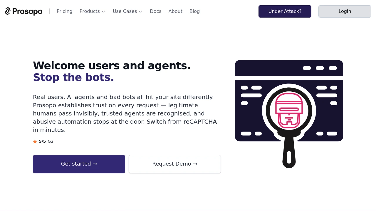 Procaptcha product interface