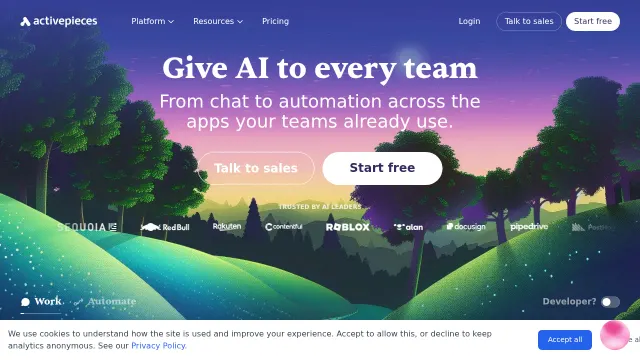 ActivePieces product interface