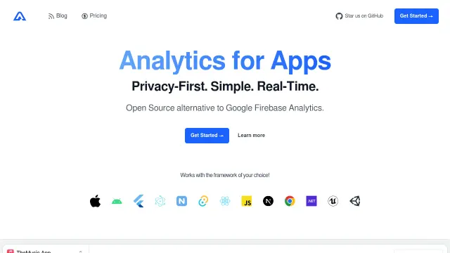 Aptabase product interface