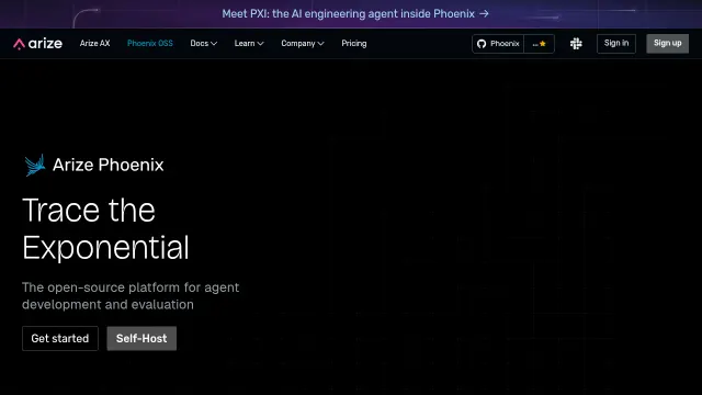 Arize Phoenix product interface