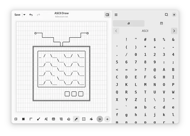 ASCII Draw product interface