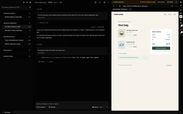 Cogpit product interface