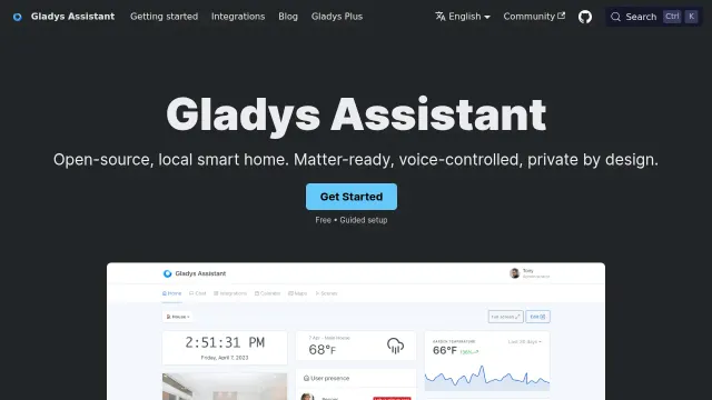 Gladys Assistant product interface