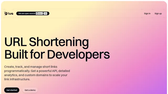 Lua.sh product interface
