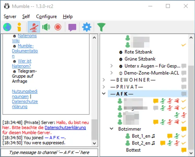 Mumble product interface