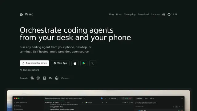 Paseo product interface