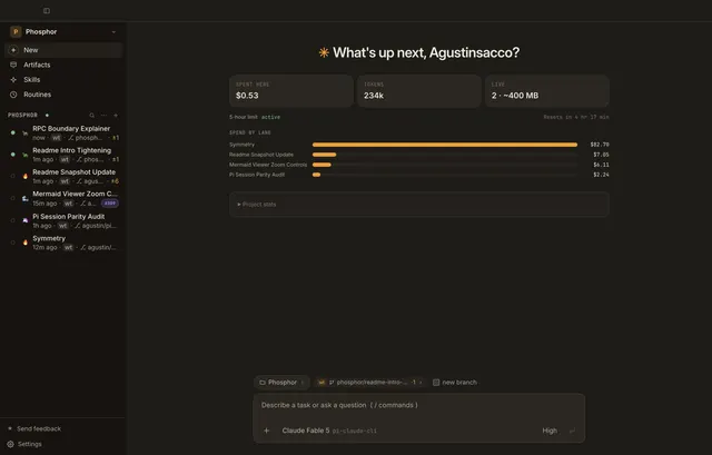 Phosphor product interface