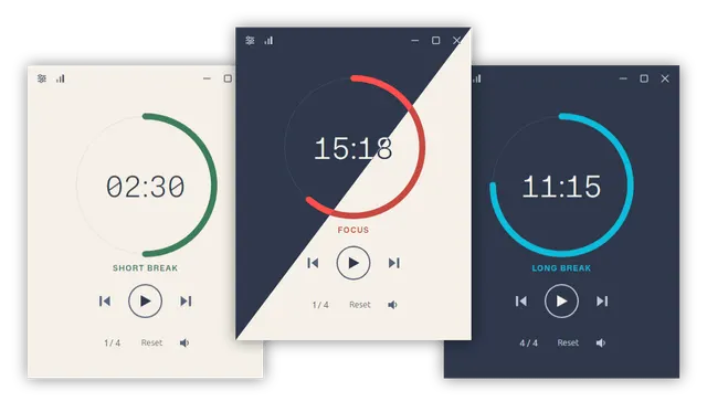 Pomotroid product interface