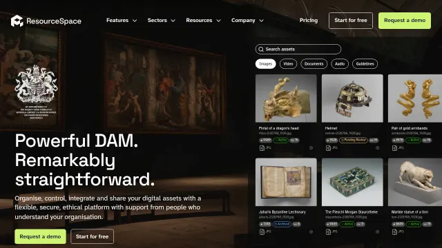 ResourceSpace product interface